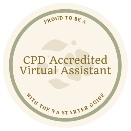 CPD Accredited - Bee Personal Virtual Assistant